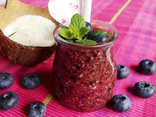 Blueberry - watermelon smoothie